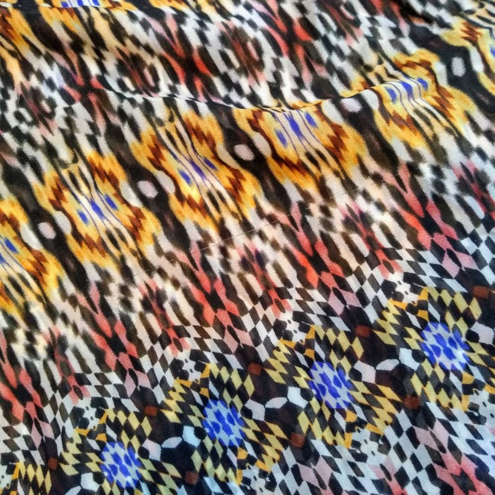 Long sleeve Blouse Ikat pattern - Picture 4 of 5